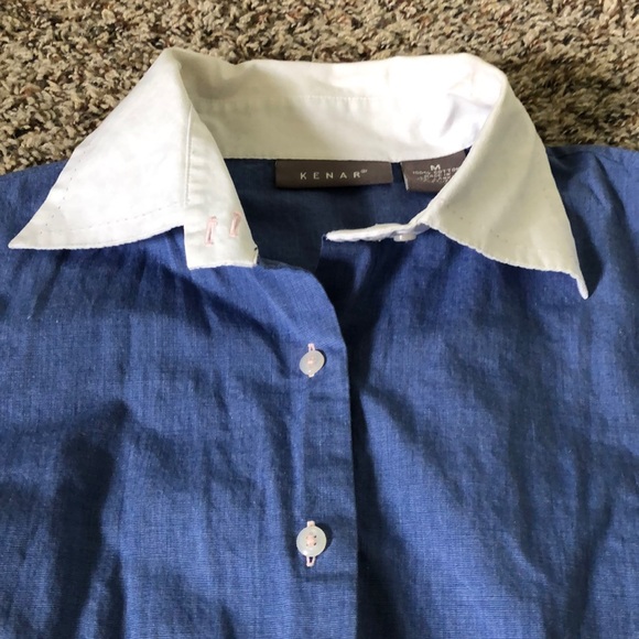 NWOT Cotton Button-Down Shirt - Picture 2 of 6
